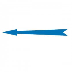 Xplo - Flèche marqueur bleu adhésif