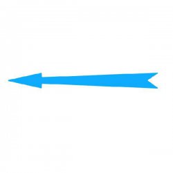 Xplo - Flèche de marquage adhésive bleue