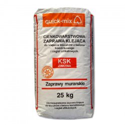 Quick-mix - Mortier-colle KSK Zimowa pour blocs de béton cellulaire et briques de silicate
