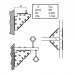 Walraven - connecteurs triangulaires pour rails de montage BIS, WM - 659 3 010