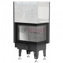 BeF - insert de cheminée avec chemise d'eau BeF Aquatic WH V 80 CP / CL
