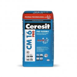 Ceresit - un mortier-colle renforcé de fibres flexibles CM 16 Pro